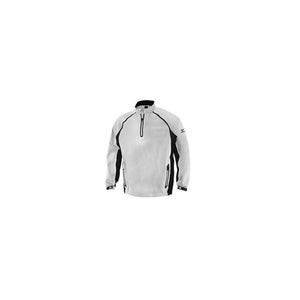 Mizuno Impermalite Long Sleeve Rain Top (White/Black, LARGE) 2012 NEW