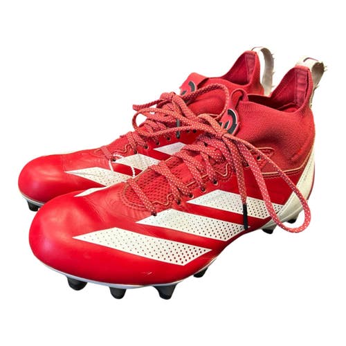 Used Adidas ADIZERO IMPACT Adult FB Cleats Red Senior 8 11450-S000524661
