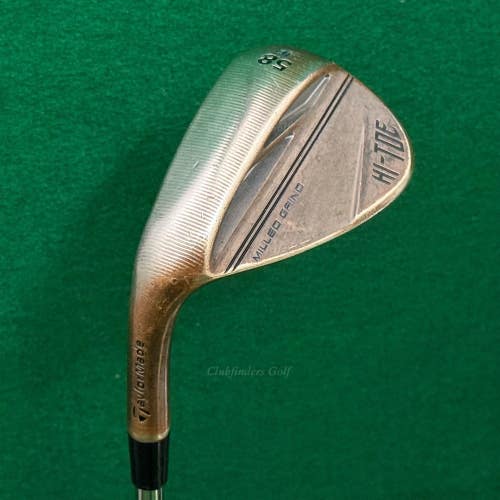 LH TaylorMade Milled Grind Hi-Toe 3 58-10 58 Lob Wedge Hi-Rev 115 Wedge Flex