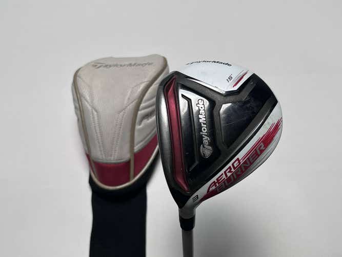 LEFTY TaylorMade AeroBurner 3 Fairway15* Matrix Speed Rul-Z 60g Stiff LH HC