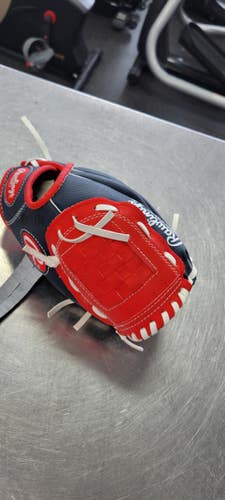 Used Rawlings 9.5 BB/SB Glove RH Throw Navy Blue 9 1/2" 11497-C000159423