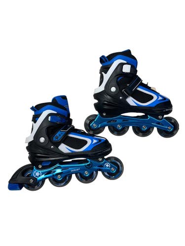 Used ADJT INLINE SKATES Junior Rec Fitness Skates Black Adjustable 11835-S000209907