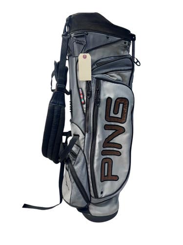 Used Ping HOOFER Mens Stand Bag Grey 11835-S000209971