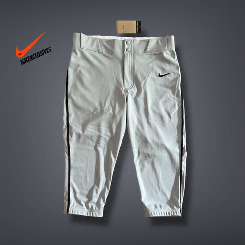 Gray Men's Medium Adult Nike Game Pants (New) Nike Vapor Select 2 High Piped Baseball Pants FZ1375