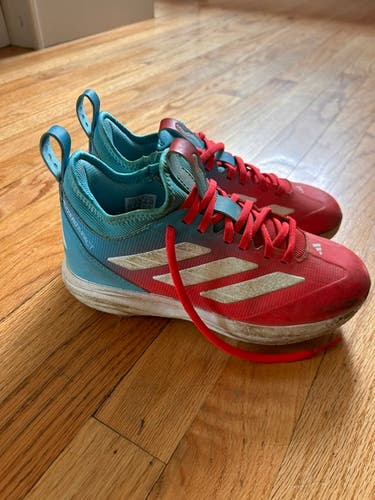 Blue Kid's 2.5Y (Big Kids / Youth) Youth Adidas Low Top Molded Cleats (Used)