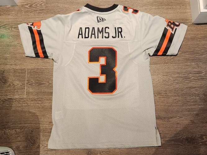 BC Lions Vernon Adams Jr New Era CFL Football Jersey Gray Men's Medium