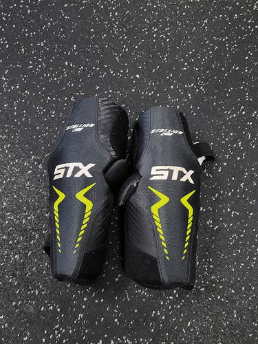 Used STX STALION 200 Lacrosse Arm Pads/Guards Black XS 11849-S000041826