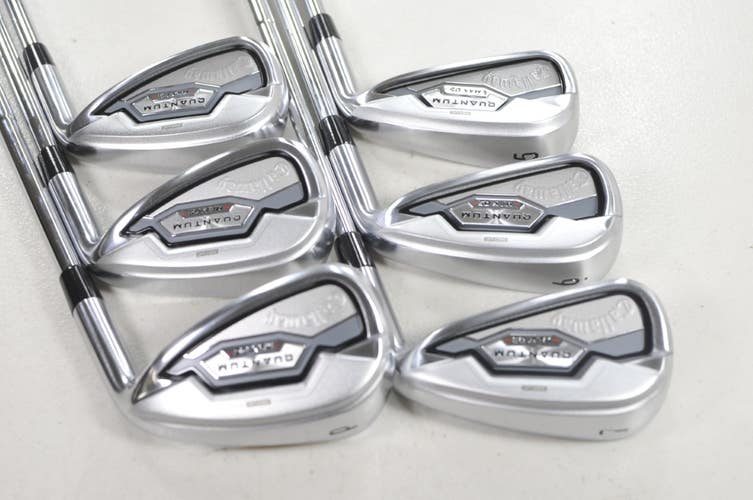 Callaway Quantum Max OS 5-PW Iron Set Stiff Flex RH Elevate 85g Steel # 222007