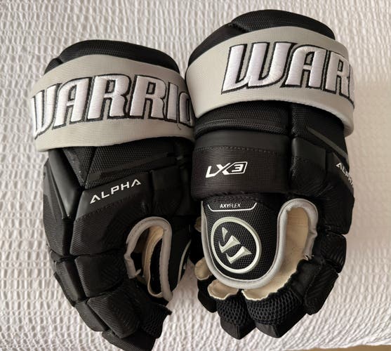 Warrior Custom Alpha LX3 Gloves 14" Pro Stock (Used) LIKE NEW