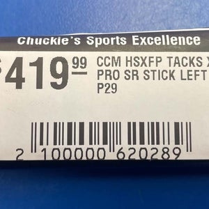 NEW! CCM Tacks XF PRO Hockey Stick - Senoir Flex - P29 Pattern LH CROSBY