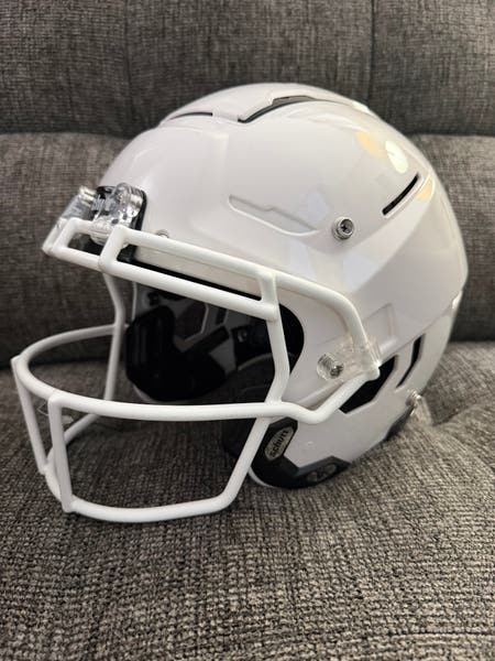 f7 adult football helmet Schutt VTD with Facemask and Virginia Tech 5 Game Day Skinz F7 Helmet