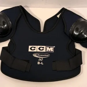 CCM Powerline 60 Hockey Shoulder Pads - JR Size Large - New Old Stock