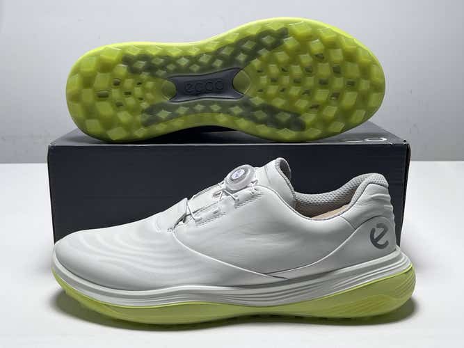 ECCO M LT1 Waterproof Golf Shoes White Men's SZ 11-11.5 (EU 45) NIB