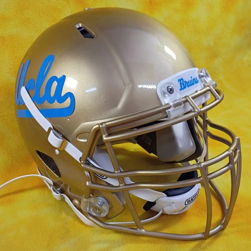 UCLA Bruins Super custom fullsize Riddell Speed football helmet lg gold