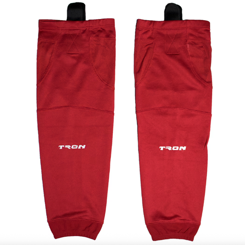 (New) Tron SK100 Dry Fit Hockey Socks 28" Red