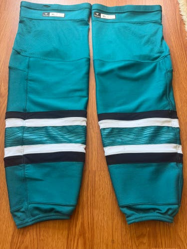Fanatics SJ Sharks 2024/25 Pro Stock “Evolve” Teal socks