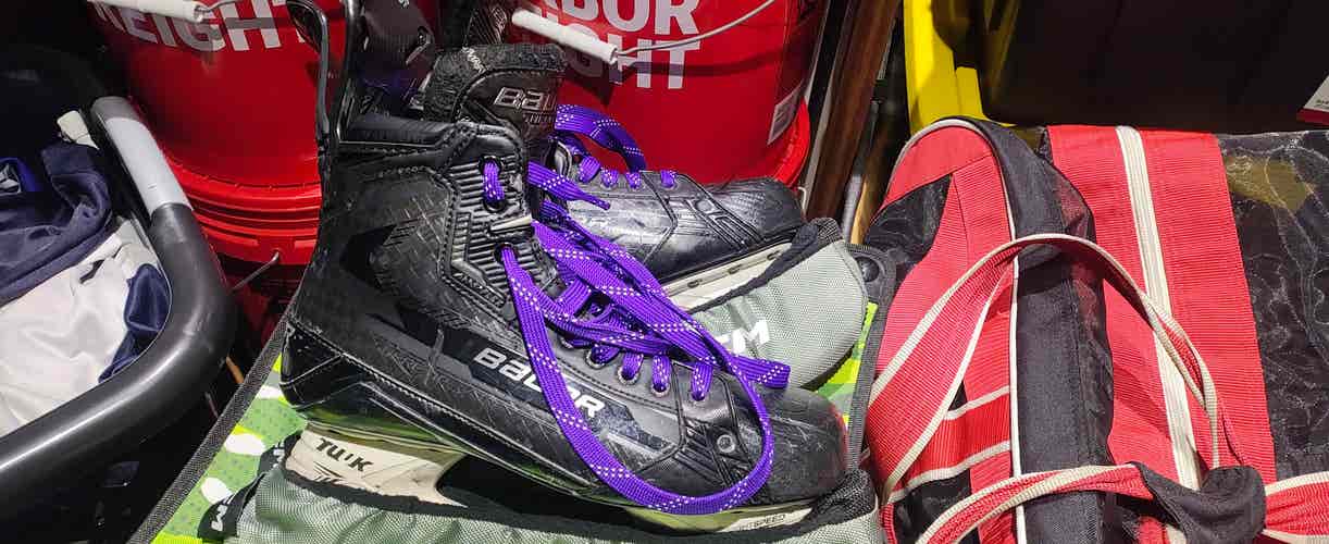Bauer Mach Skates 11.5 + Extra Steel