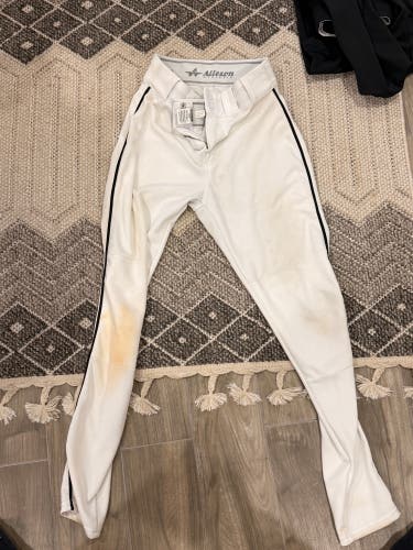 White Men's Medium Adult Alleson Game Pants (Used)