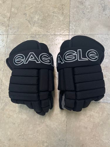 Eagle Aero Black 14" Hockey Gloves (Used)