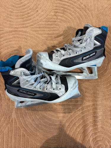Intermediate Bauer Reactor 5000 Hockey Goalie Skates Regular Width Size 4.5 (Used)