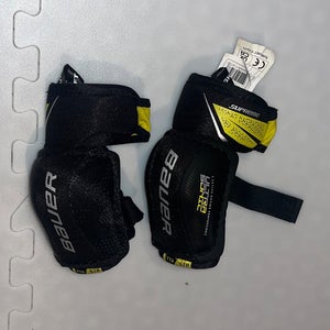 BAUER SUPREME ULTRASONIC YOUTH ELBOW PADS SIZE SMALL USED