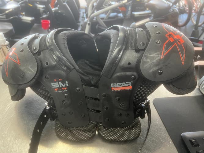 Used GEAR PRO-TEC X 40-60 FB Shoulder Pads Black SM 11497-S000159441