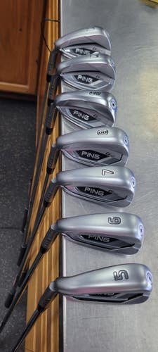 Used Ping G425 GREEN DOT Mens Iron Set LH 5I-GW/AW 11497-S000159429