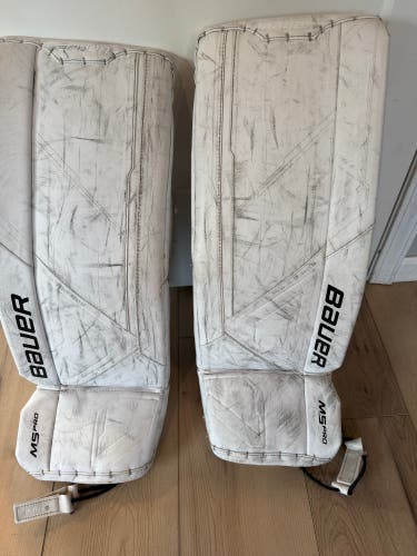 Small Bauer Supreme M5 Pro Goalie Leg Pads (Used)