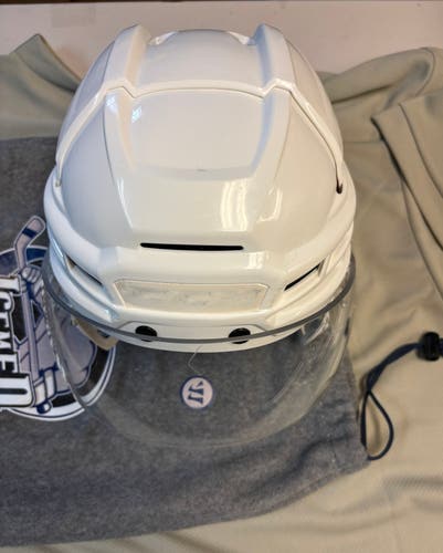 Medium CCM Super Tacks X Helmet Pro Stock (Used) White with visor and helmet bag