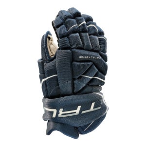 True Catalyst 7X3 Junior Hockey Gloves-Navy 10” New