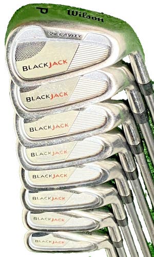Wilson Blackjack 3D Cavity Iron Set 3-PW RH UST Regular Graphite New Grips NICE