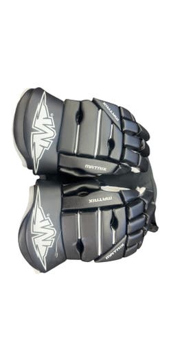 Mission Matrix Hockey Gloves Black/White Used 15”