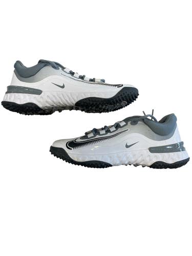 Used Nike TURF SHOES BB/SB Cleats White And Grey Senior 7 11873-S000243484