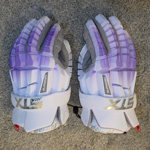 STX Surgeon RZR2 Lacrosse Gloves **LARGE ~~ PURPLE** ☆☆BRAND NEW☆☆ -
