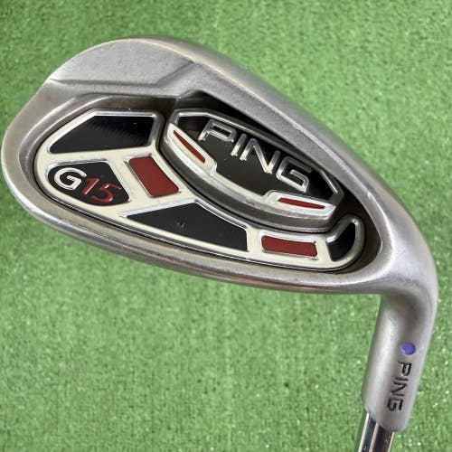 Ping G15 Lob Wedge LW Yellow Dot Steel AWT Regular Flex Left Handed +1.5 Long