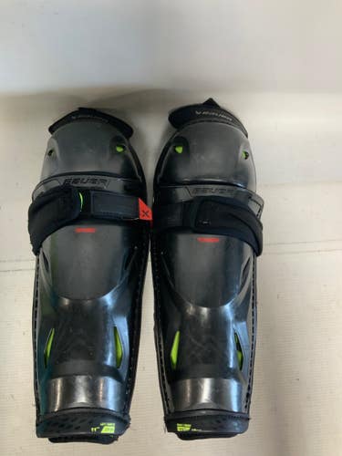 Used Bauer VAPOR 3X PRO Junior Shin Guards Black 11" 11823-S000040699