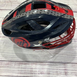 Navy Cascade S Maverik Showtime Helmet (Used)