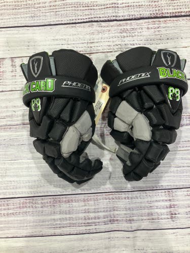 Black 13" Adrenaline Phoenix Lacrosse Gloves (New)