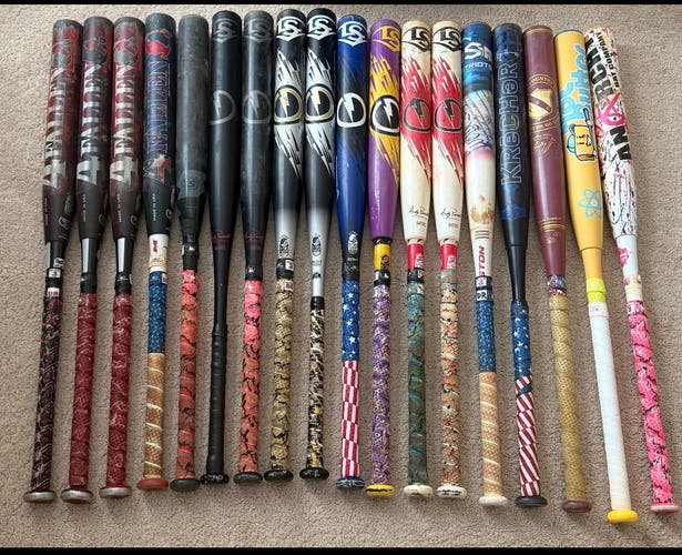 Louisville Genesis, MIKEN 4tF, victus beacon, worth krecher, Easton fireflex, anarchy
