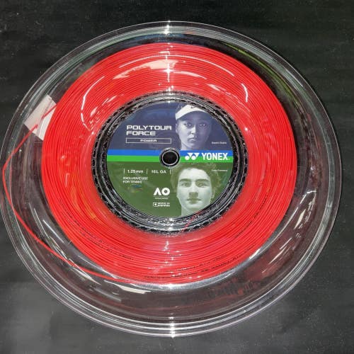 Yonex Poly Tour Force 16L 1.25mm/200m/656ft Tennis String Reel