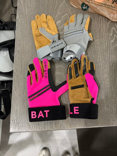 2 pairs Warstic adult Small Batting Gloves (New)