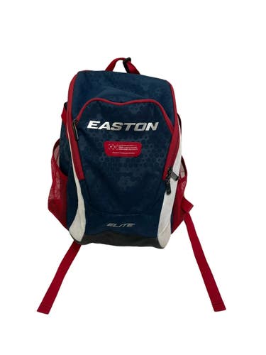 Used Easton GAME READY YOUTH ELITE BB/SB Player Backpack White/Royal/Red 11692-S000154144