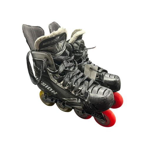 Used Mission Roller Hockey Skates Black Senior 5 11375-C000379642