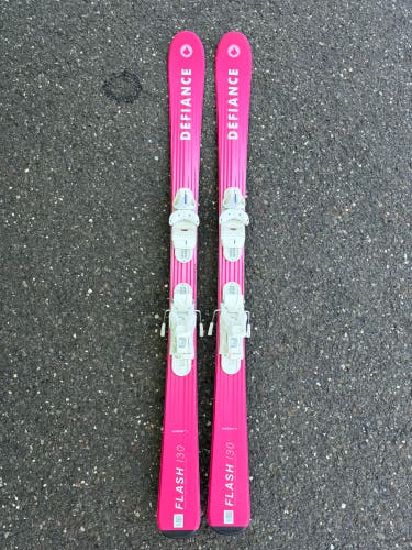 Kid's Elan Defiance Flash 30 All Mountain Skis With Bindings (Used)