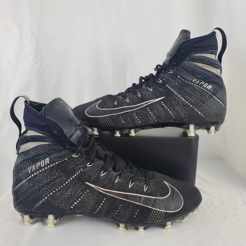NIKE VAPOR Untouchable 3 Eli FlyKnit Black Mens Football 11 Cleats AH7408-001