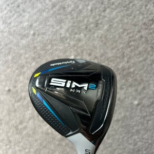 Men's TaylorMade SIM2 MAX Right Handed Fairway Wood Regular Flex 5 Wood Graphite Shaft (Used)