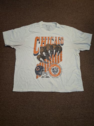NFL Team Apparel Chicago Bears Graphic Print T-Shirt Sz 3XL