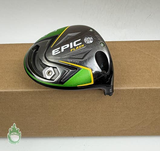 Used Right Handed Callaway EPIC Flash Sub Zero Driver 9* Head Only Golf Club