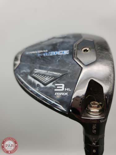 2024 CALLAWAY PARADYM AI SMOKE MAX 3HL WOOD 16.5* XSTIFF MITSU TENSEI 1K BLACK 6