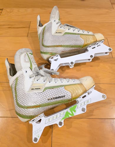Mission Boss Black Inline Roller Hockey Skates Size 6D
